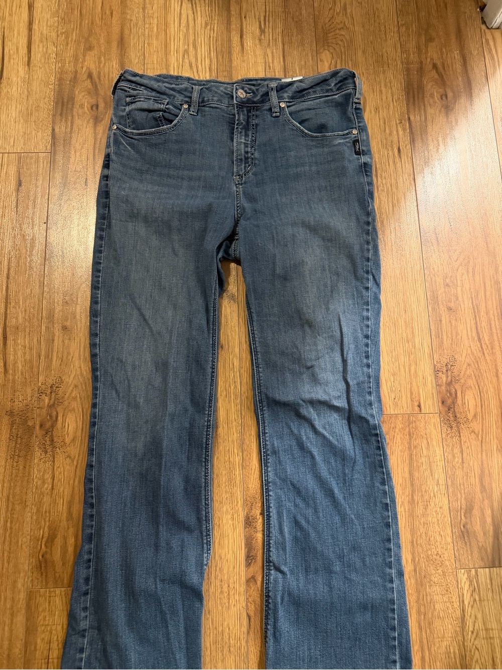 Women's Blue Silver Jeans Bootcut